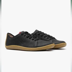 Vivo Barefoot Black Sneakers with Tan Sole